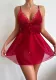 Women Lace Patchwork Sleeveless Dress Sexy Lingerie