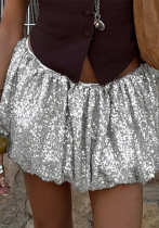 Women Sexy Sequined Bubble Skirt