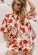 Women Printed Top and Short Two Piece Set