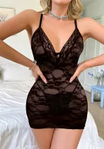Women Lace Sleeveless Dress Sexy Lingerie