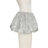 Women Sexy Sequined Bubble Skirt