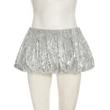 Women Sexy Sequined Bubble Skirt