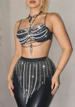 Fashion Metal Chain Multi-Layer Body Chain Nightclub Sexy Halter Neck Chest Ornament