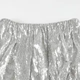 Women Sexy Sequined Bubble Skirt