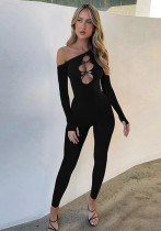 Women Style sexy hollow long-sleeved jumpsuit
