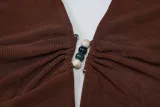 Women Solid Halter Neck Sexy Top