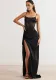 Women sexy See-Through Patchwork Strap Dress
