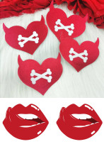 Women Christmas Sexy Breast Stickers
