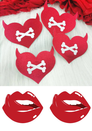 Women Christmas Sexy Breast Stickers