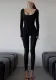 Women Style square neck Jumpsuit