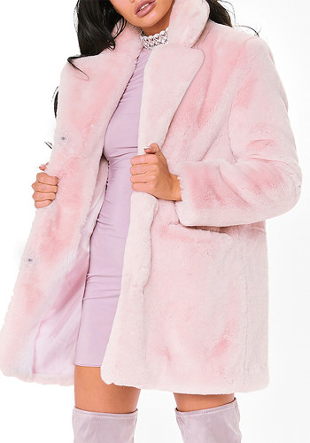 Women winter plush casual jacket