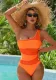Women One-Piece High Waist Tight Fitting Swimsuit