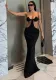 Winter Women's Sexy Hollow Strap Sexy Low Waist Long Dress