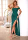 High Slit Sexy Off Shoulder Slim Fit Formal Party Evening Dress