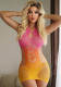 Women Temptation Gradient Hollow Sexy Suspender Dress Sexy Lingerie