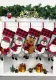 Women Christmas Tree Ornaments Snowman Santa Claus Socks
