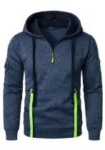 Men's Hoodies Zipper Pocket Sports Casual Hoodies