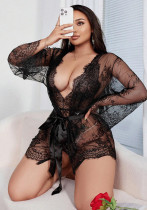 Plus Size Women Lace Dress Sexy Lingerie