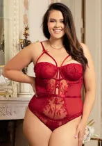 Women Plus Size Underwire Sexy Bodysuit Sexy Lingerie
