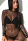 Hollow Ripped See Through Net Night Dress