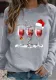 Christmas Printed Long Sleeve Round Neck T-shirt