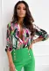 Women Style print long-sleeved shirt