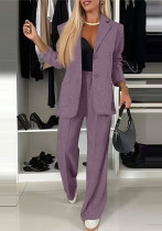 Women print Casual Blazer and Pant two-piece set