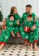 Christmas Family Wear flannel zippered hooded Jumpsuit