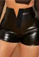 Women Summer Sexy Pu-Leather Shorts