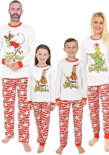 Christmas Family Wear printed Pajama Set