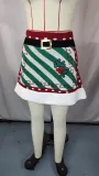 Women Christmas Patchwork Knittinga skirt