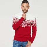 parent-child family wear jacquard pullover high-neck sweater Christmas clothing