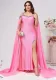 Plus Size Women Suspender Sequin Solid Trailing Evening Dress