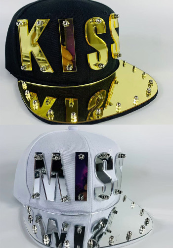 Women Letter punk style hip-hop baseball cap