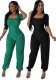 Casual Solid Color Short Sleeve Loose Yoga Women's Jumpsuit