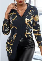Sexy Fashion Printing Multi-Color Women's Shirt Dress