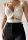 Women Casual Sports Lace-Up Tank Top T-Shirt