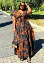 African Women Printed Long Dress