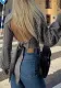 Women Fall Backless Knitting Sweater Bow Top