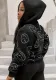 Women Autumn and Winter Trendy Printed Zipper Hoodies