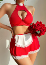 Women bra thong sexy lingerie three-piece set