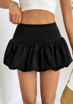 Women Solid bubble skirt