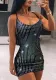 Women Sexy Suspender Mini Dress