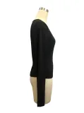 V-Neck Patchwork Lace Sexy Long-Sleeved Slim Top