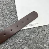Western Denim Style Metal Ring Buckle Belt Retro Rivet Vintage Decorative Wide Belt Accessories