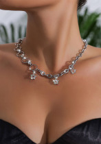 Women punk hip-hop style chain necklace