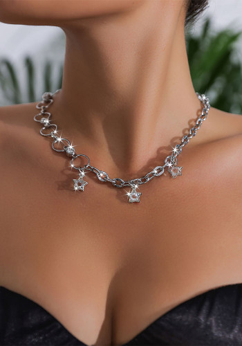 Women punk hip-hop style chain necklace