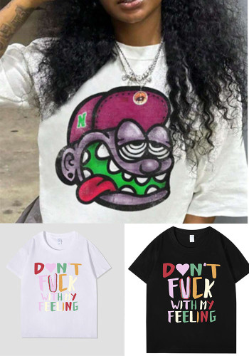 Casual Solid Round Neck Short Sleeve T-shirt