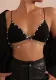 Women metal pearl sexy chest chain