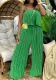 Women Strapless Top and trousers Two Piece Set